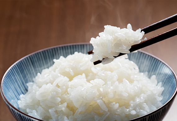 日本の風土が育む、国産米の美味しさ。